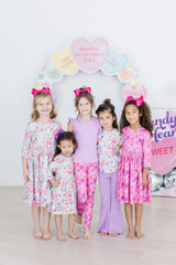 Watercolor Hearts S/S Ruffle Tee - Mila & Rose ® - Flyclothing LLC