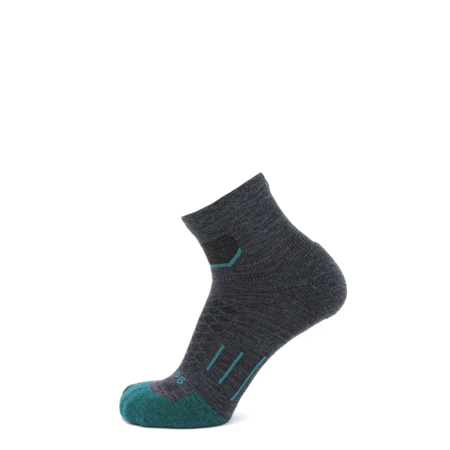 3 Pack Wave - Run 1/4 Crew Runweight Merino Wool Sock - GRIP6 - Flyclothing LLC