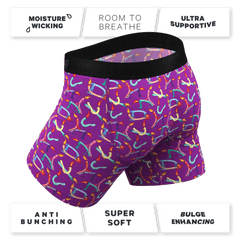 The Wax Play | Birthday Candles Ball Hammock® Pouch Underwear With Fly - Shinesty