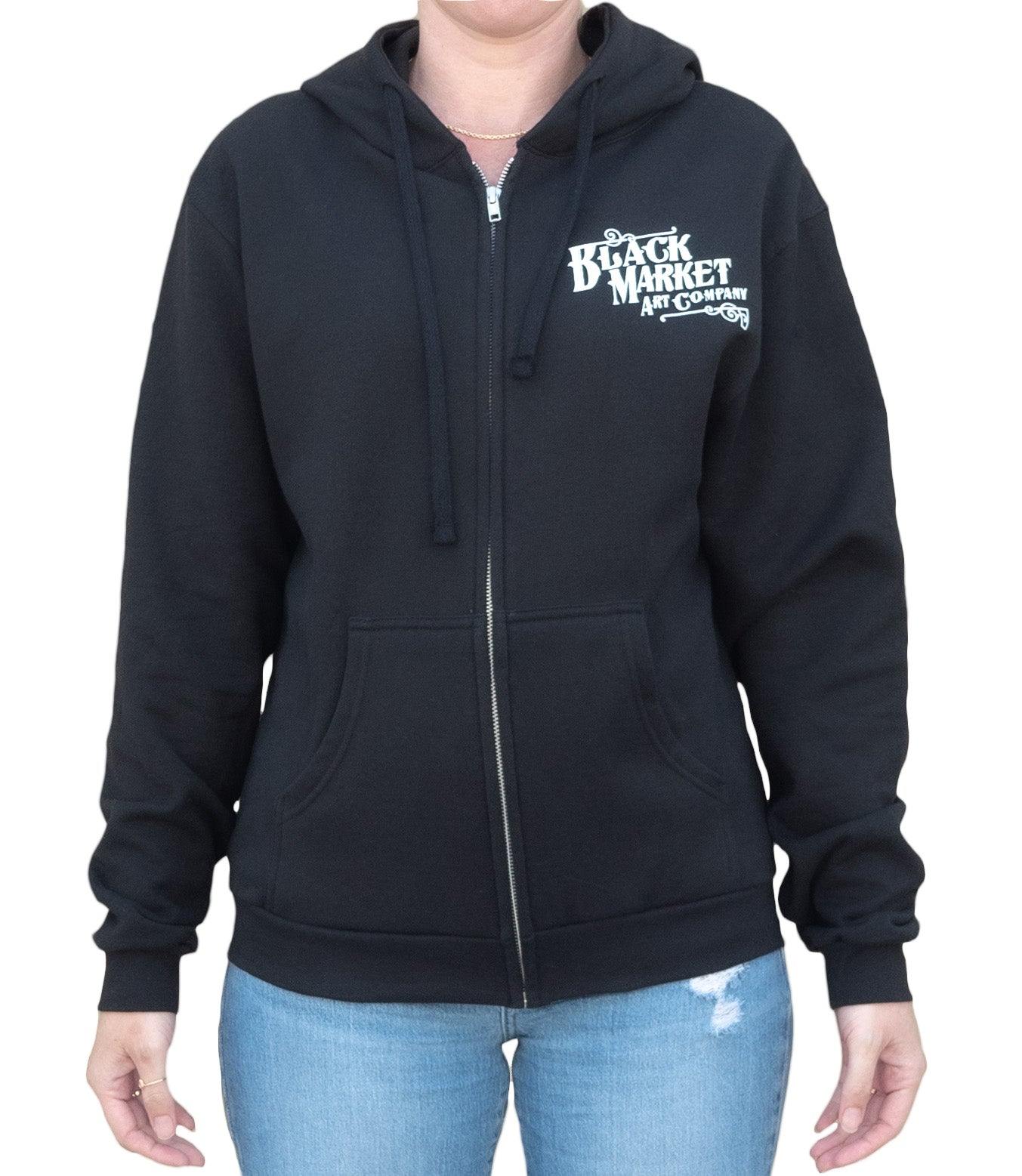 Adi We Can Do it Womens Zip Hoodie - Lowbrow Art Company