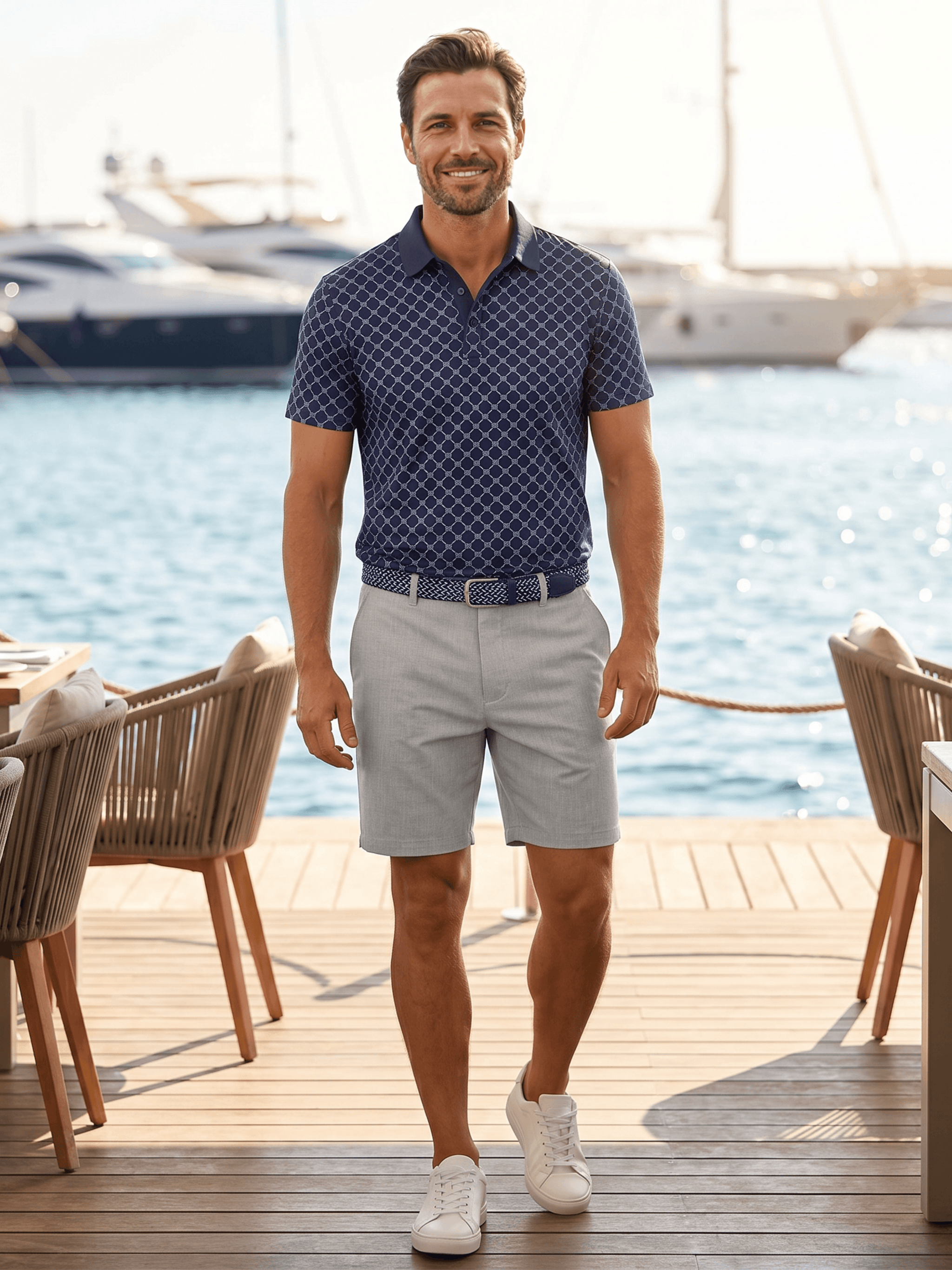 Bayport Shorts - White Water Life - Flyclothing LLC