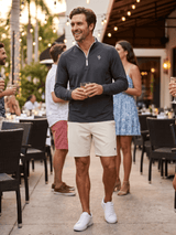 Monterey Performance Quarter Zip - White Water Life - Flyclothing LLC