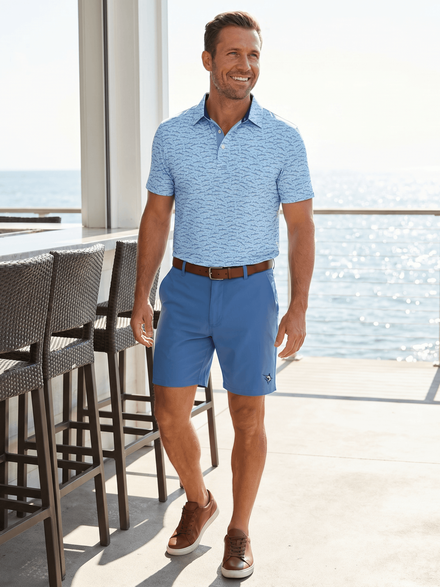 Freeport Short Effortless Performance - White Water Life - Flyclothing LLC