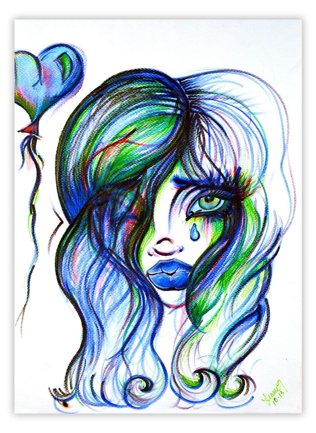 Black Market Art Company Weeping Print - Black Market Art Company - Flyclothing LLC