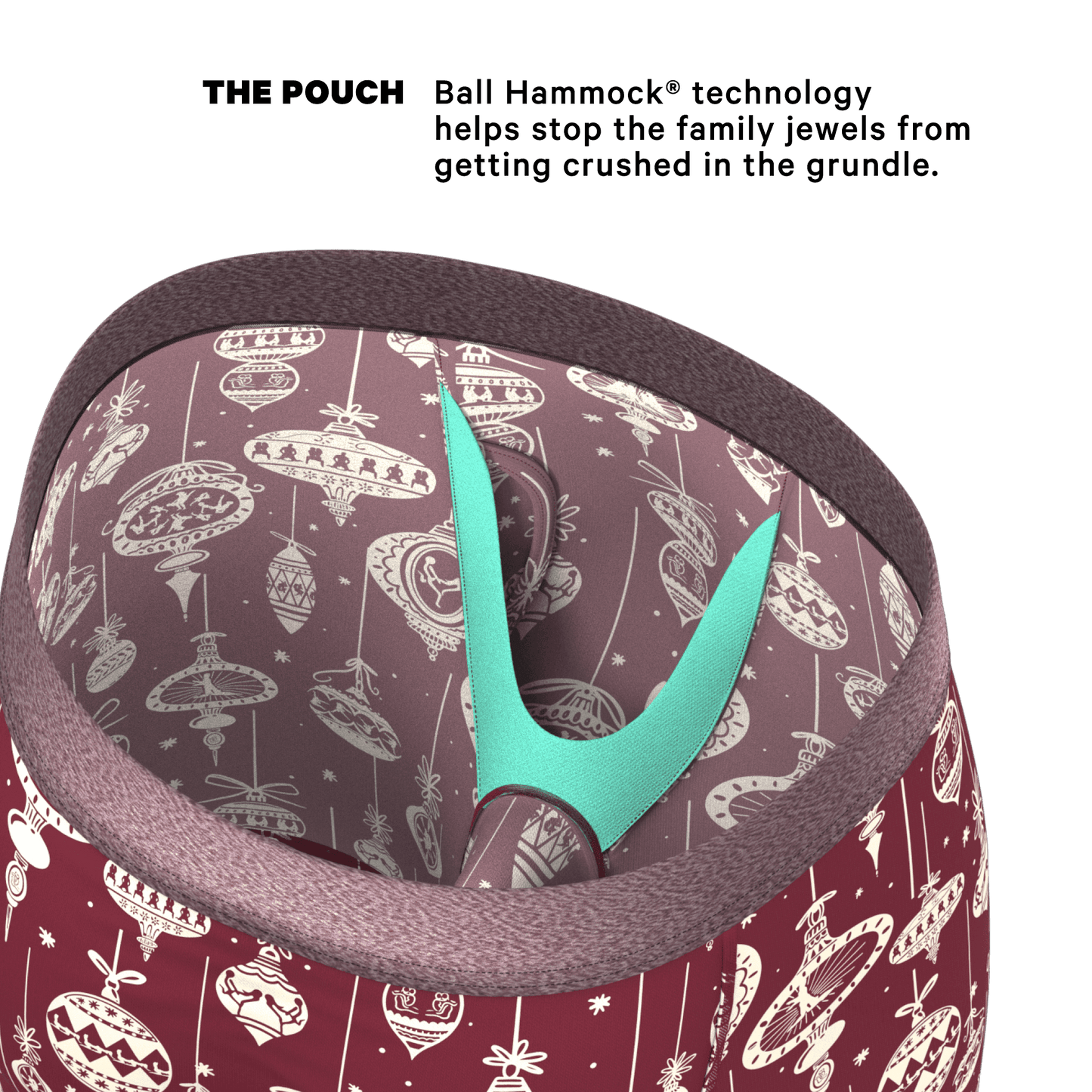 The Well Hung | Naughty Ornament Long Leg Ball Hammock® Pouch Underwear With Fly - Shinesty - Flyclothing LLC