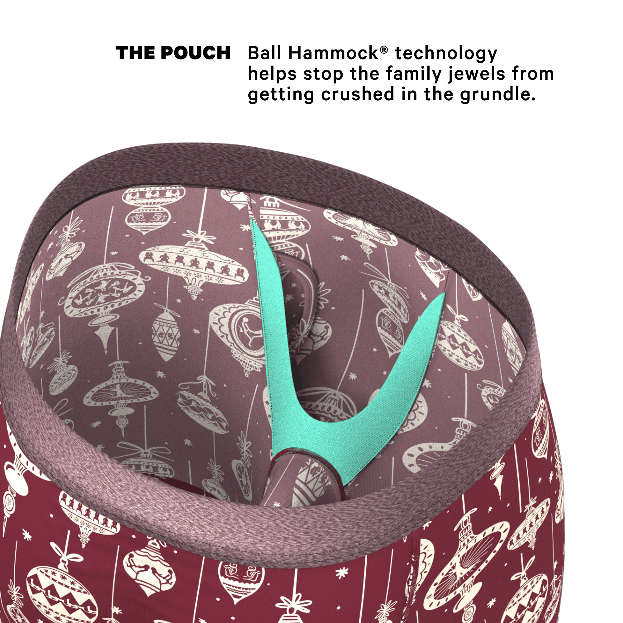 The Well Hung | Naughty Ornament Long Leg Ball Hammock® Pouch Underwear With Fly - Shinesty - Flyclothing LLC