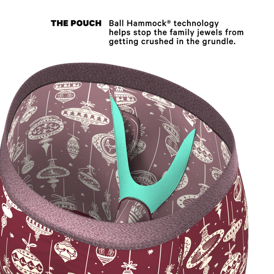 The Well Hung | Naughty Ornament Long Leg Ball Hammock® Pouch Underwear With Fly