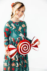 Western Wonderland L/S Pocket Twirl Dress - Mila & Rose ® - Flyclothing LLC