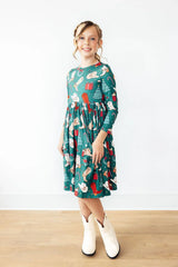 Western Wonderland L/S Pocket Twirl Dress - Mila & Rose ® - Flyclothing LLC