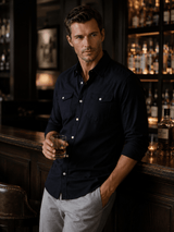 Buki’s Cinqo Western Tech Shirt - Black - Buki - Flyclothing LLC