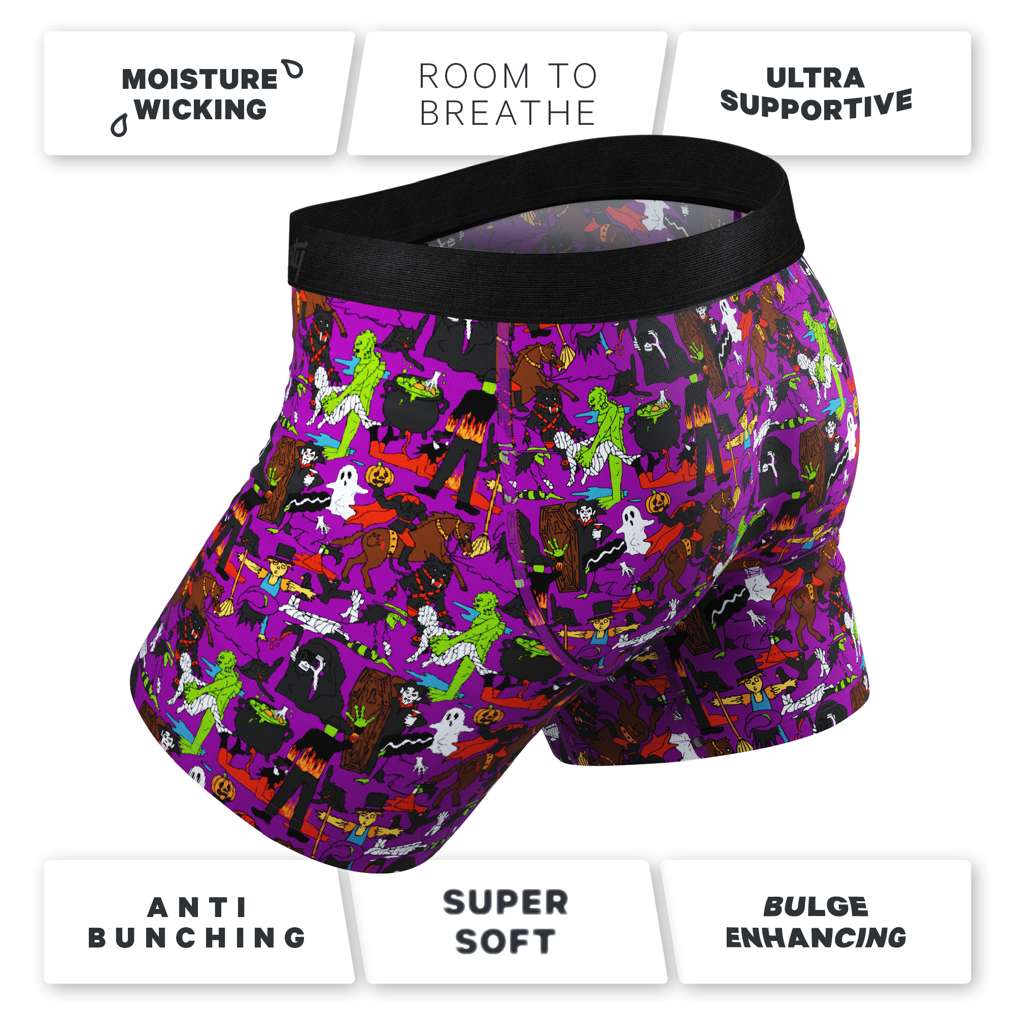 The Wet Nightmare | Halloween Characters Ball Hammock® Pouch Underwear With Fly - Shinesty