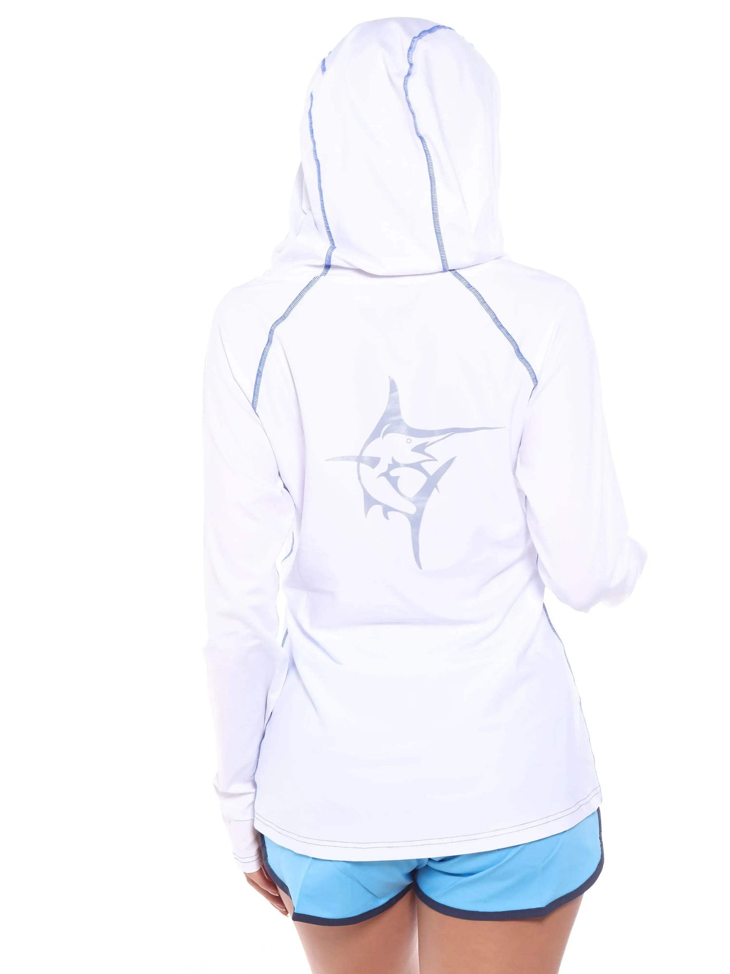 Seaside Performance Hoody - White Water Life - Flyclothing LLC