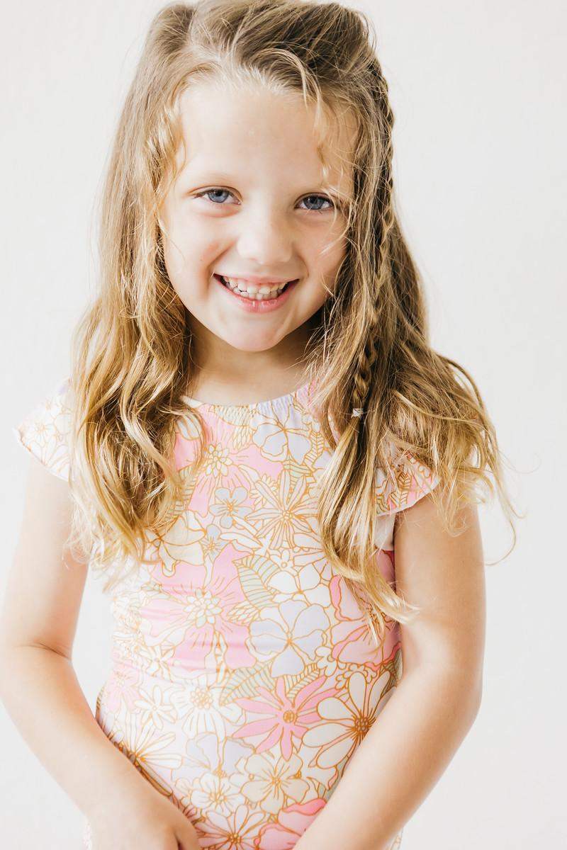 What's Up Buttercup S/S Flutter Sleeve Leotard - Mila & Rose ® - Flyclothing LLC