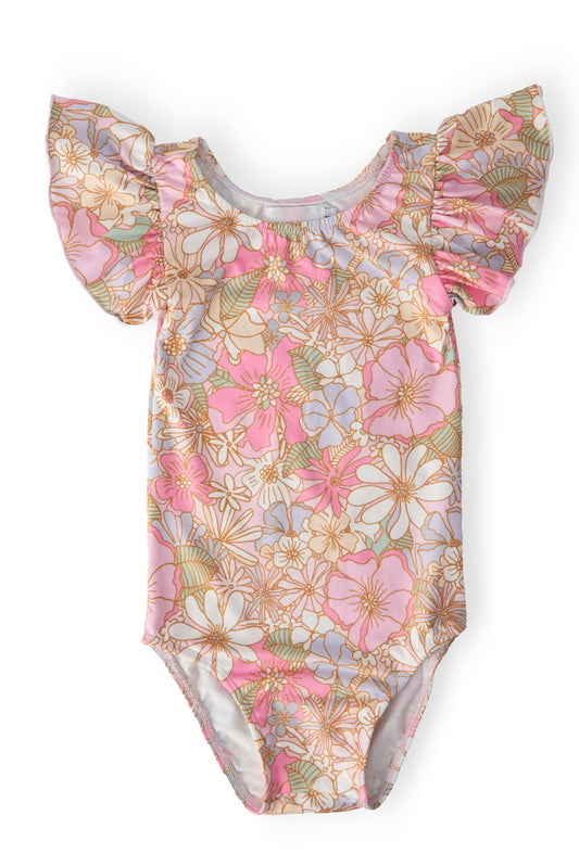 What's Up Buttercup S/S Flutter Sleeve Leotard - Mila & Rose ® - Flyclothing LLC