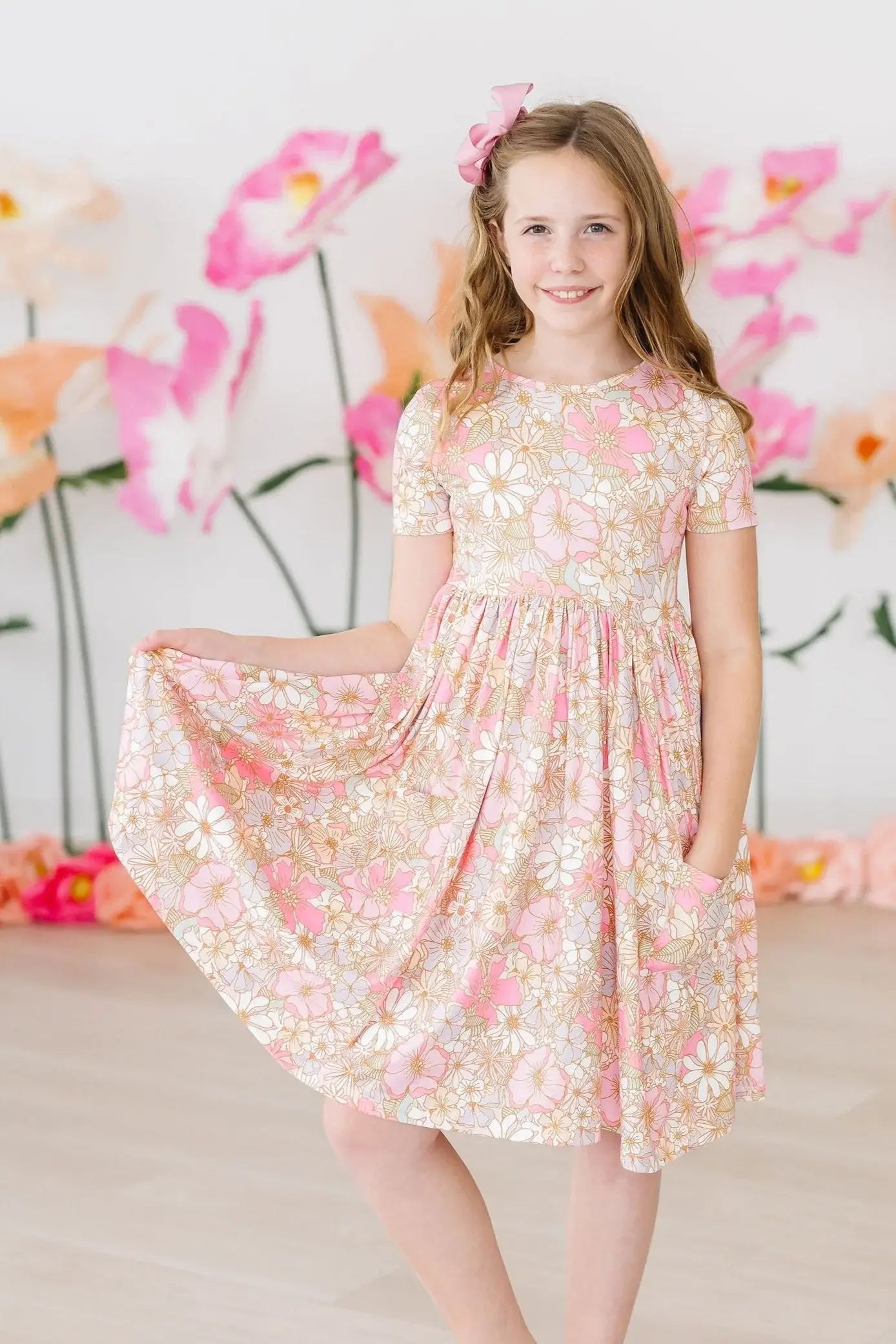 What's Up Buttercup S/S Pocket Twirl Dress - Mila & Rose ® - Flyclothing LLC