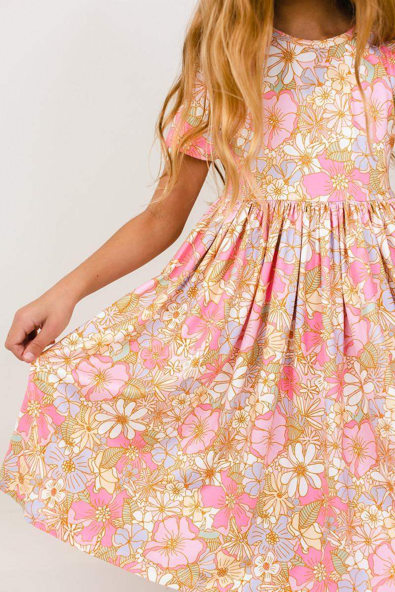 What's Up Buttercup S/S Pocket Twirl Dress - Mila & Rose ® - Flyclothing LLC