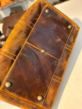 Roosevelt Full Grain Buffalo Leather Duffle - Classy Leather Bags - Flyclothing LLC