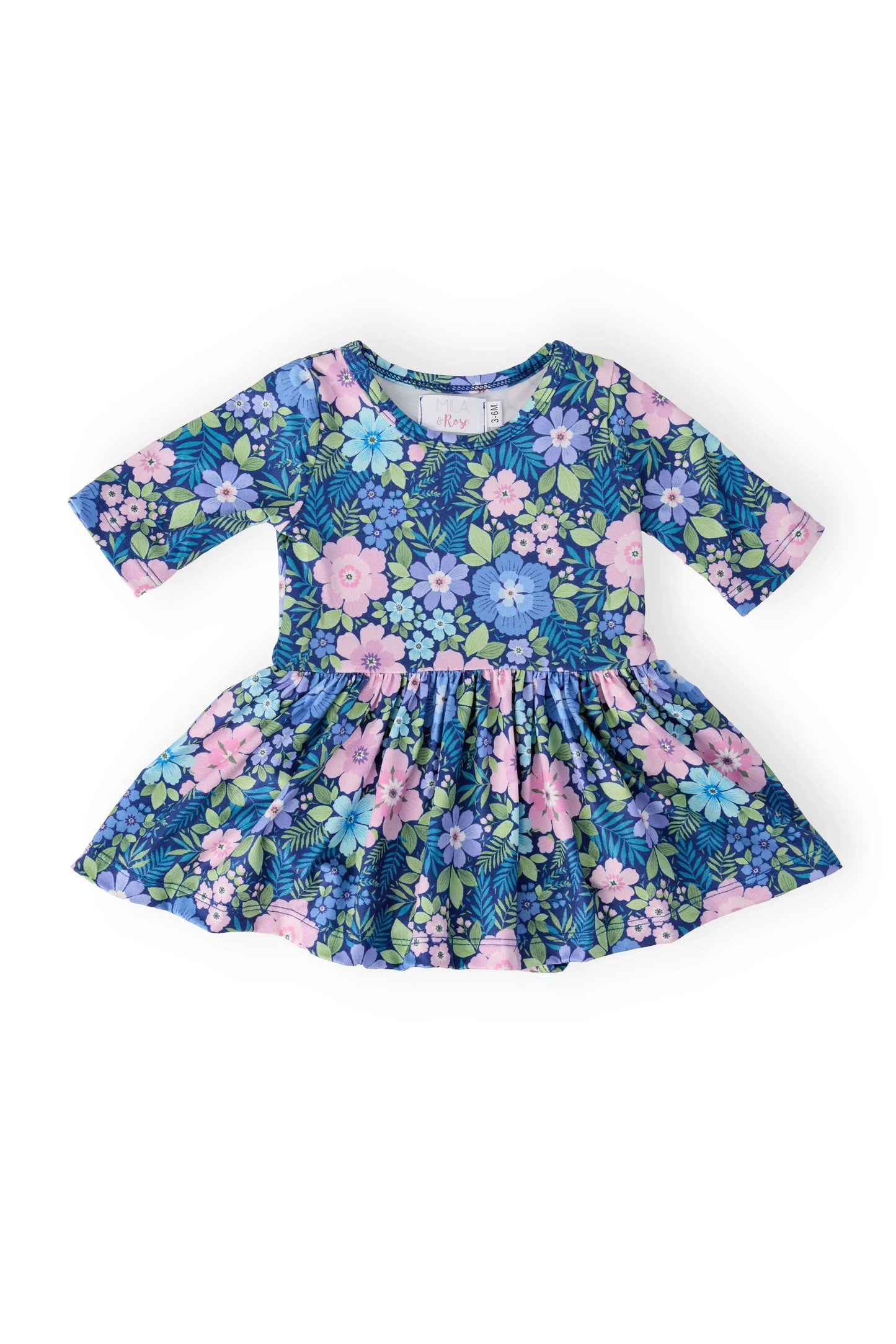 Whimsy 3/4 Sleeve Twirl Bodysuit - Mila & Rose ® - Flyclothing LLC