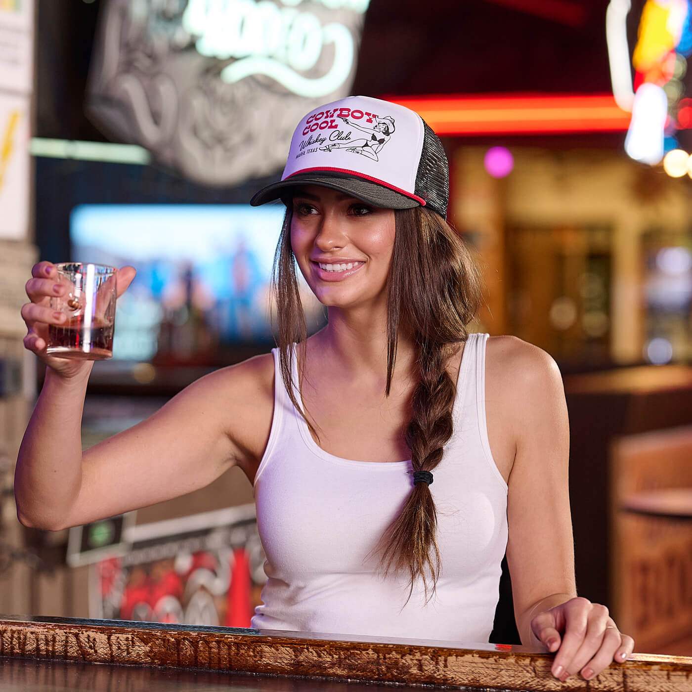 Whiskey Club Foam Trucker Hat - Cowboy Cool - Flyclothing LLC
