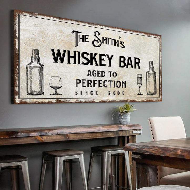 Whiskey Bar Sign III - Tailored Canvases - Flyclothing LLC