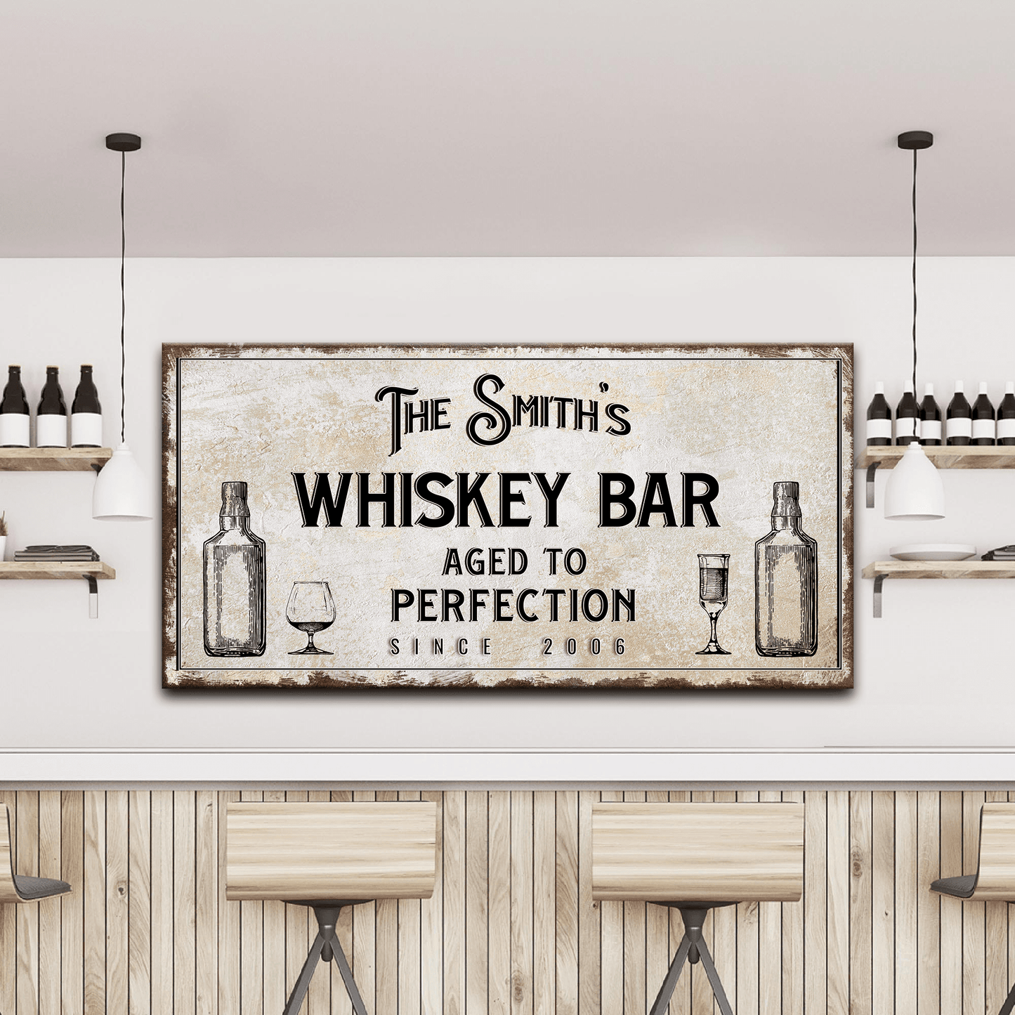 Whiskey Bar Sign III - Tailored Canvases - Flyclothing LLC