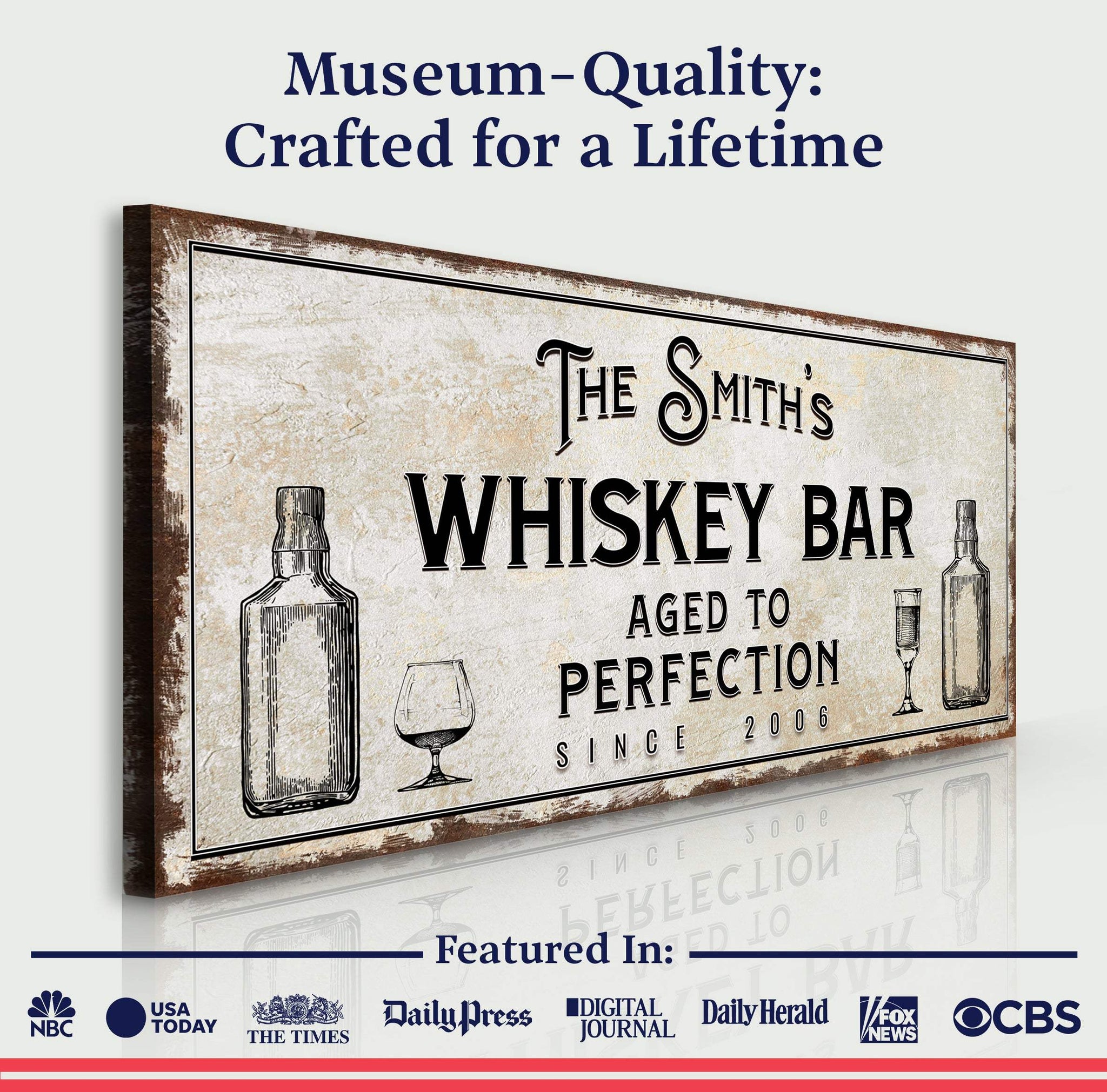 Whiskey Bar Sign III - Tailored Canvases - Flyclothing LLC