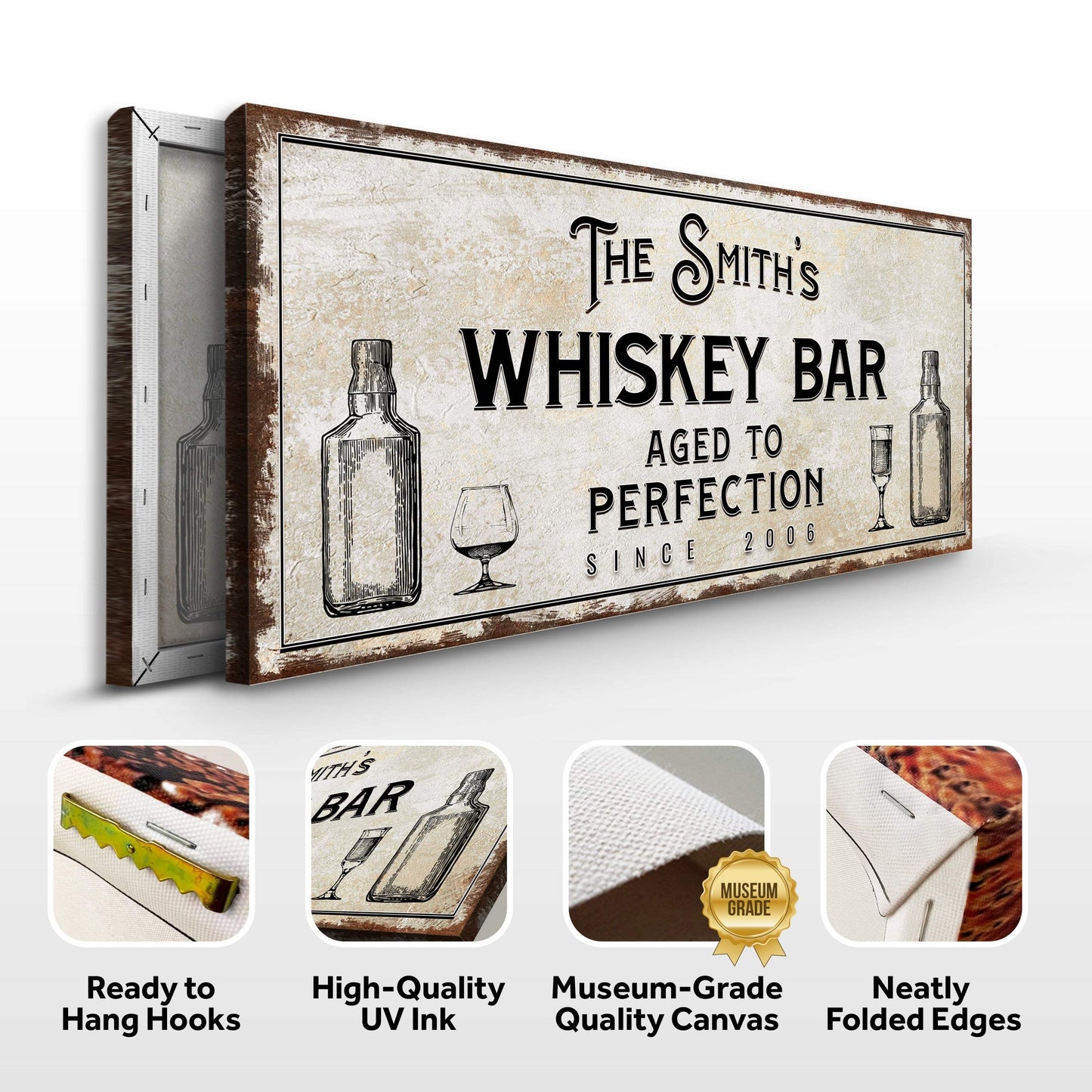 Whiskey Bar Sign III - Tailored Canvases - Flyclothing LLC