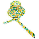 Sunflower Patterned Chin Tie Bucket Hat - Madeline Love - Flyclothing LLC