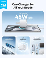 Anker Nano Charger (45W) with USB-C to USB-C Cable - Anker - Flyclothing LLC