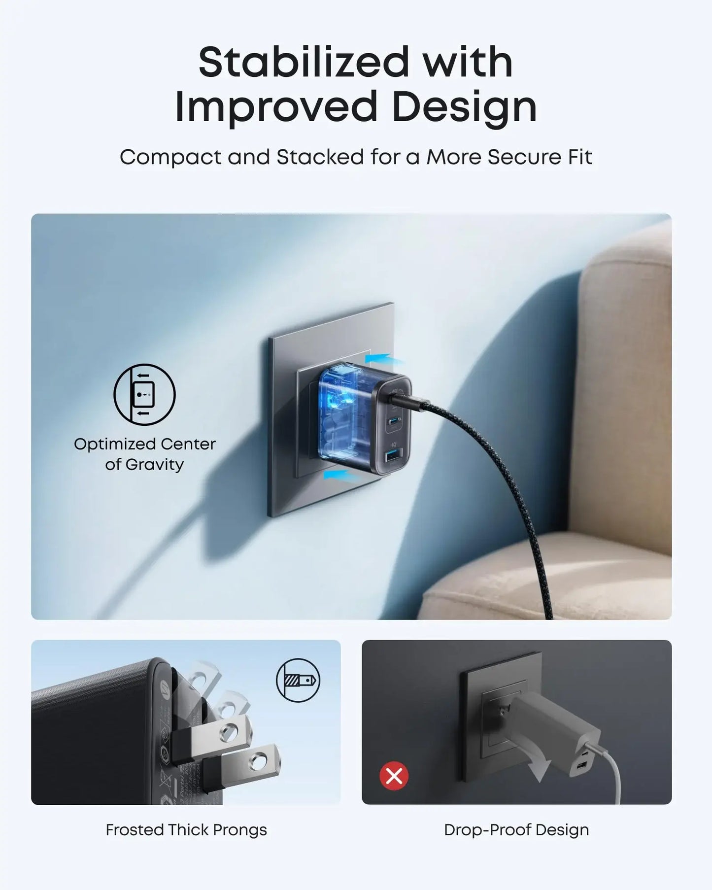 Anker Nano Charger (70W, 3 Ports) - Anker - Flyclothing LLC