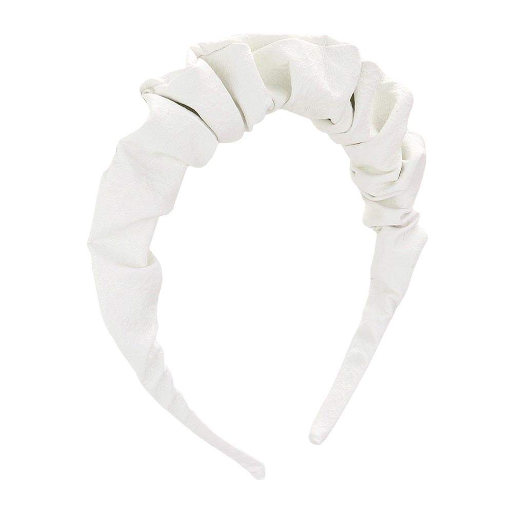 Beautiful Pleated Solid Headband - Madeline Love - Flyclothing LLC