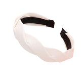 Braided Solid Faux Leather Headband - Madeline Love - Flyclothing LLC