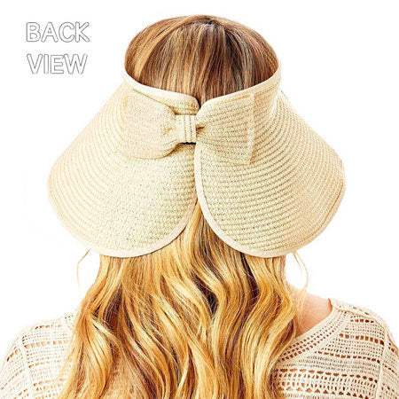 Bride Message Roll Up Foldable Visor Sun Hat - Madeline Love - Flyclothing LLC