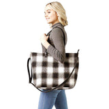 Buffalo Check Weekend Tote Bag - Madeline Love - Flyclothing LLC