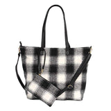 Buffalo Check Weekend Tote Bag - Madeline Love - Flyclothing LLC