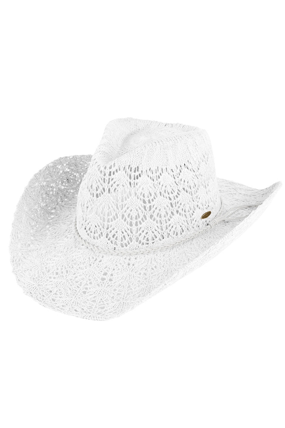 C.C Women's Horseshoe Lace Knitting Cowboy Hat - Madeline Love - Flyclothing LLC