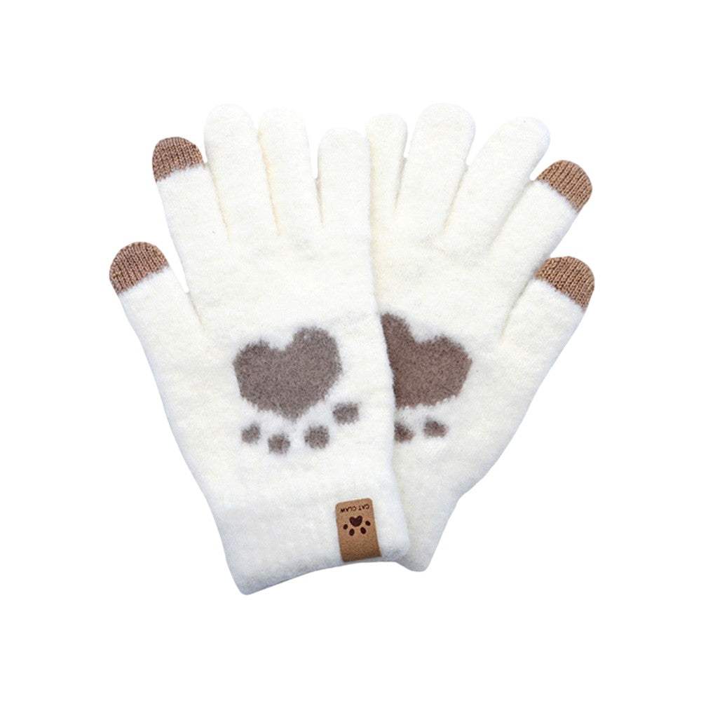 Cat Paw Pointed Smart Touch Gloves - Madeline Love - Flyclothing LLC