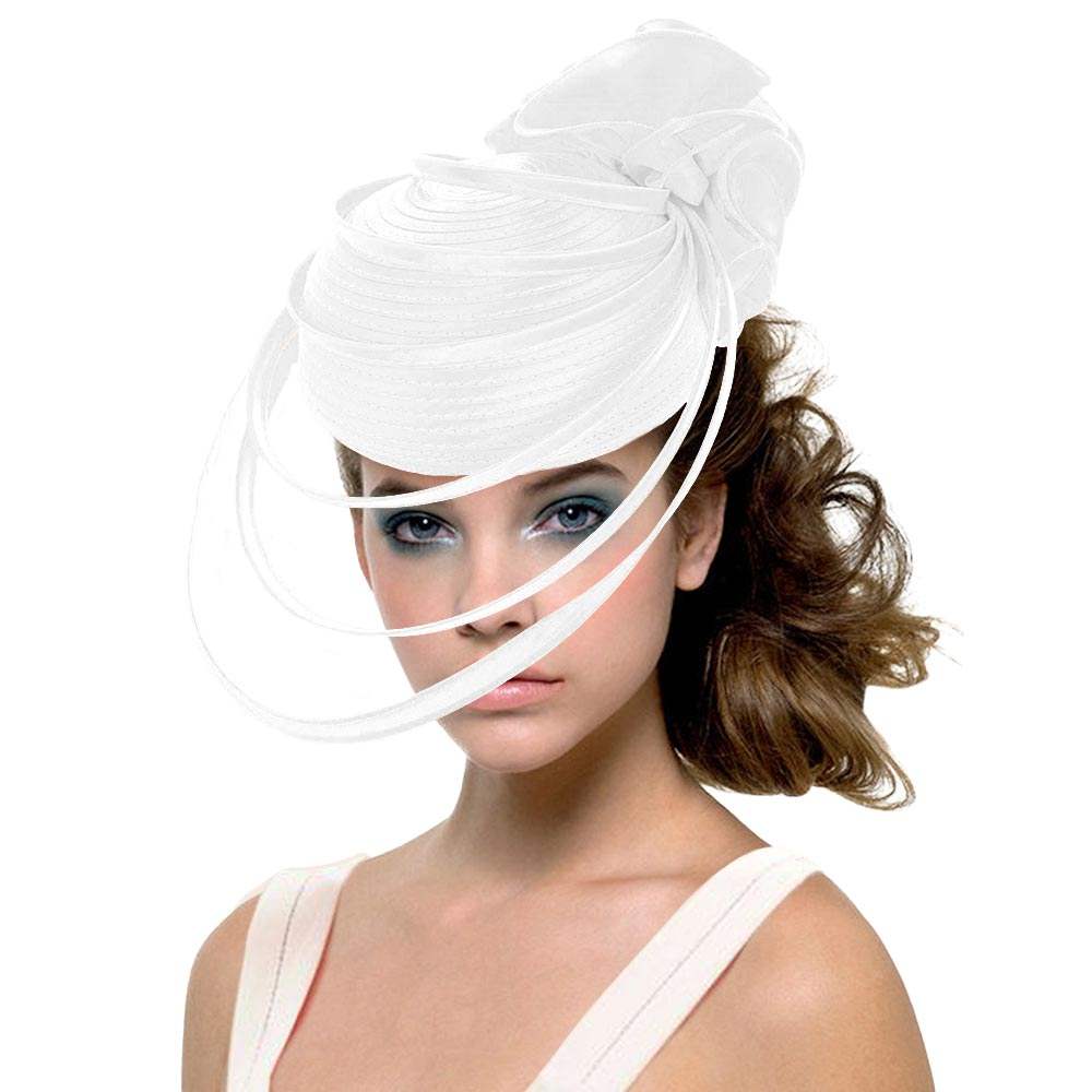 Fabric Pointed Elastic String Dressy Hat - Madeline Love - Flyclothing LLC