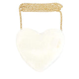 Faux Fur Heart Crossbody Bag - Madeline Love - Flyclothing LLC