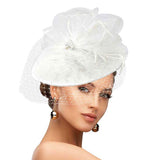 Feather Mesh Fascinator Headband - Madeline Love - Flyclothing LLC