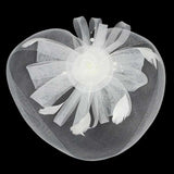 Pearl Feather Mesh Flower Fascinator Headband - Madeline Love - Flyclothing LLC