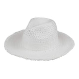 Frayed Solid Straw Sun Hat - Madeline Love - Flyclothing LLC