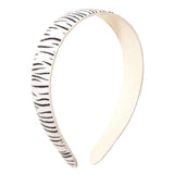 Genuine Leather Zebra Print Headband - Madeline Love - Flyclothing LLC