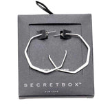 Secret Box 14K Gold Dipped Metal Hoop Earrings - Madeline Love - Flyclothing LLC