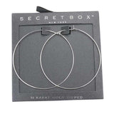 Secret Box 14K Gold Dipped Metal Hoop Earrings - Madeline Love - Flyclothing LLC
