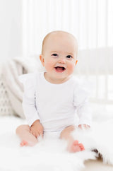 White L/S Flutter Bodysuit - Mila & Rose ® - Flyclothing LLC
