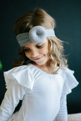 White L/S Flutter Sleeve Leotard - Mila & Rose ® - Flyclothing LLC