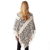 Leopard Patterned Poncho - Madeline Love - Flyclothing LLC