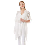 Maid of Honor Solid Lettering Cover Up Poncho - Madeline Love - Flyclothing LLC