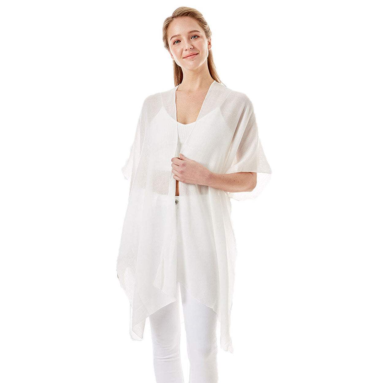 Maid of Honor Solid Lettering Cover Up Poncho - Madeline Love - Flyclothing LLC